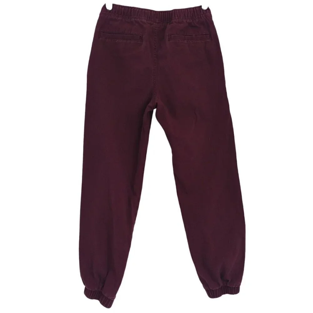 Wonder Nation Boys Red Sweatpants, Large Size (10-12), Elastic Waist and Cuffs.